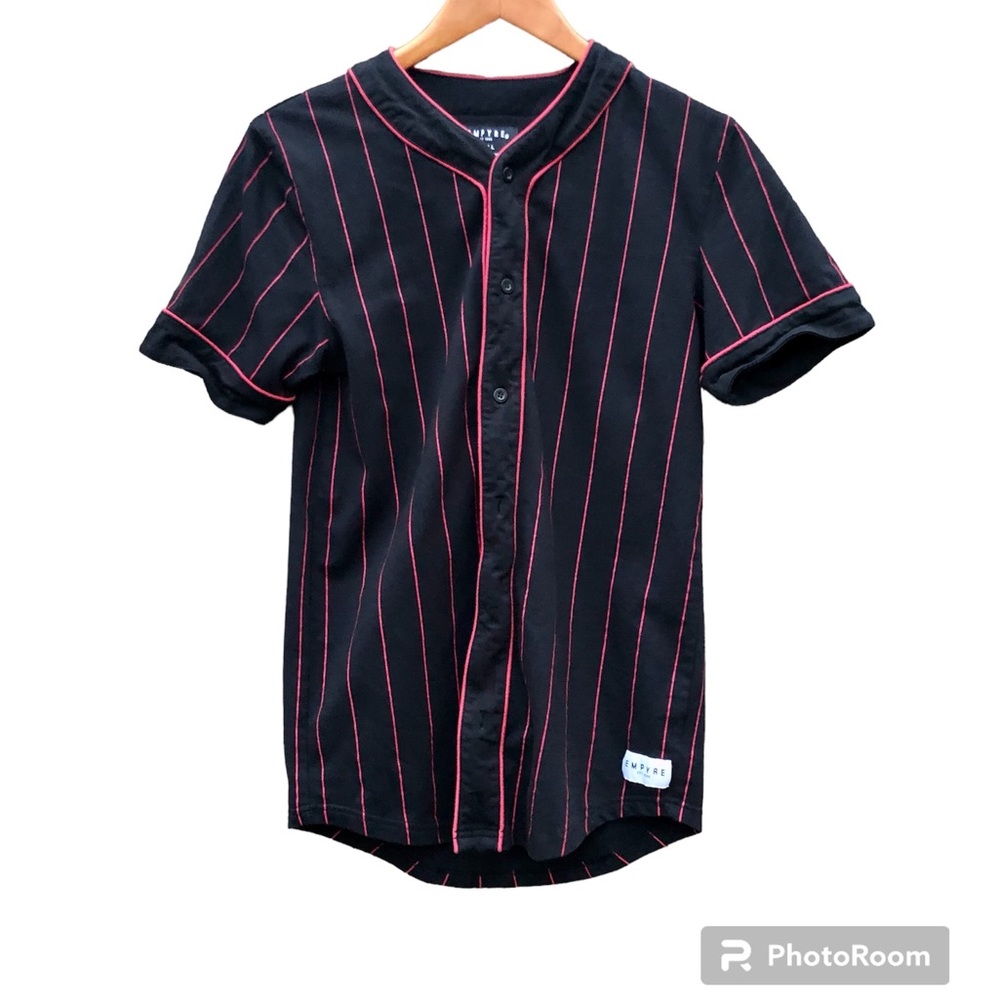 EMPYRE Jersey Shirt 90’s Black and Red Rare Vintage Baseball Streetwear